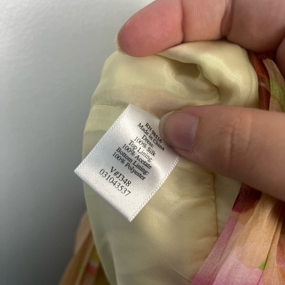 Vintage Silk Cold water Creek Watercolor Dress size 10 petite - Picture 4 of 6